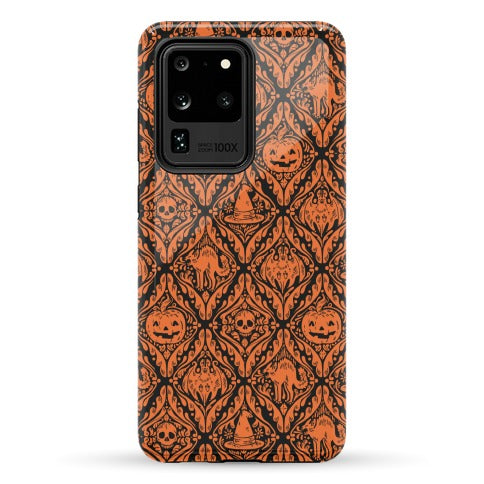 Spooky Vintage Halloween Pattern Phone Case